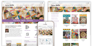 JeanAnn Quilts Website by Muffinman Studios