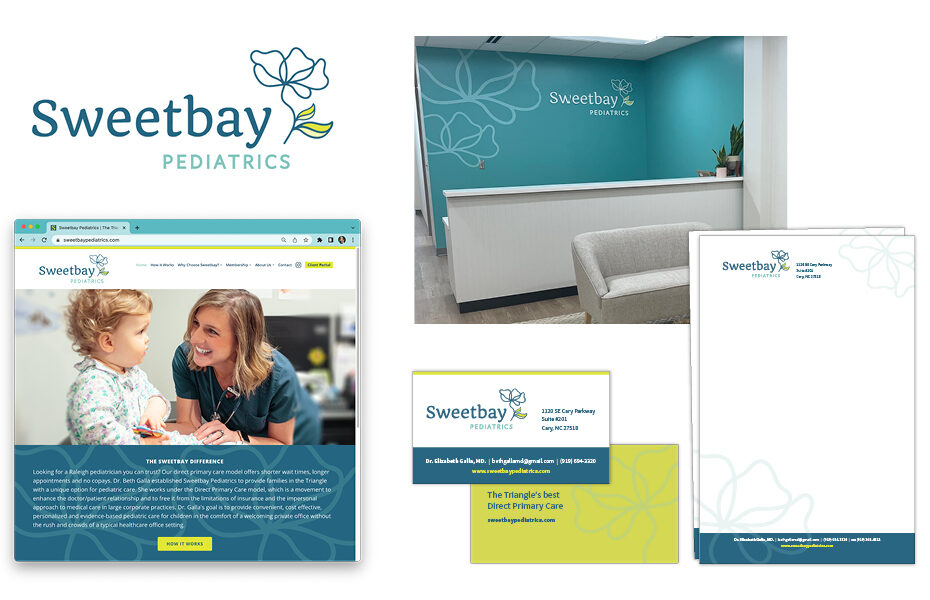 Sweetbay Pediatrics brand by Muffinman Studios