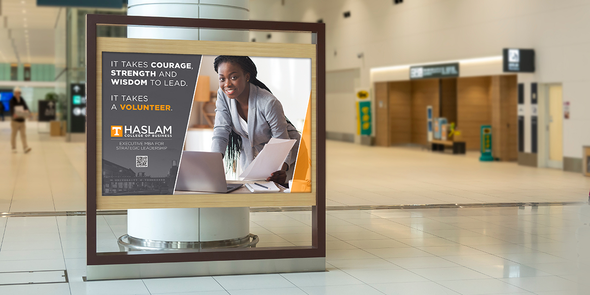 University of Tennessee Haslam College of Business Airport Billboard